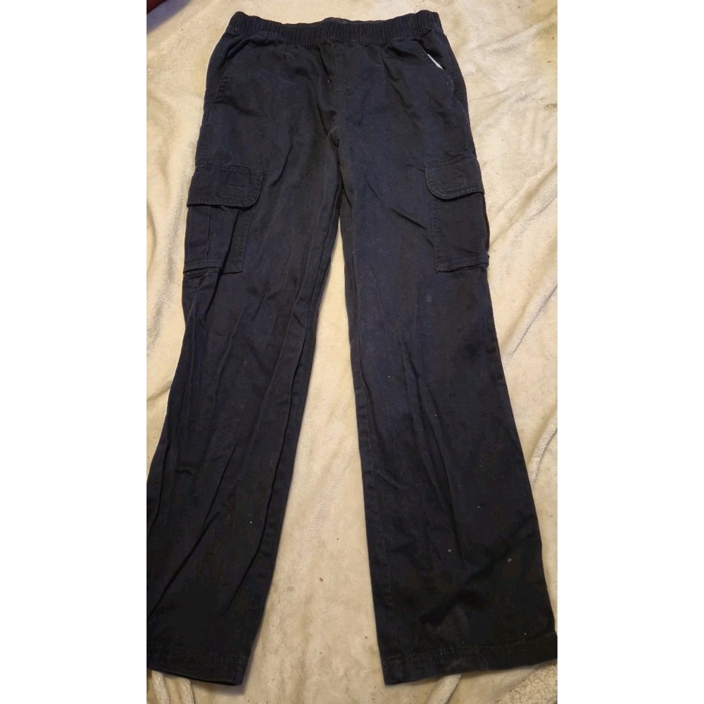 The Children's Place Boys Black Cargo Pants Size 14H Adjustable Waist
